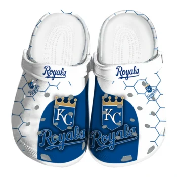 Kansas City Royals Hexagon Grid Clogs