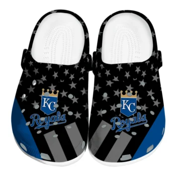 Kansas City Royals Stellar Stripes Theme Clogs