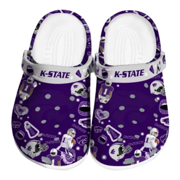 Kansas State Wildcats Football Icons Clogs