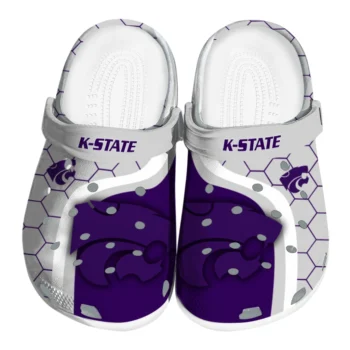 Kansas State Wildcats Hexagon Grid Clogs