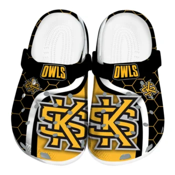 Kennesaw State Owls Hexagon Grid Clogs
