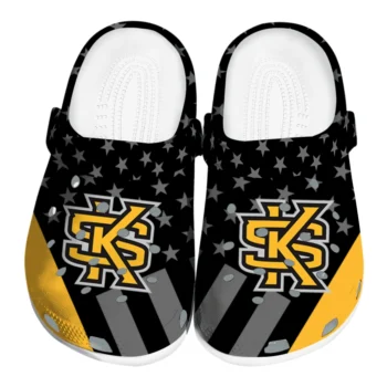 Kennesaw State Owls Stellar Stripes Theme Clogs