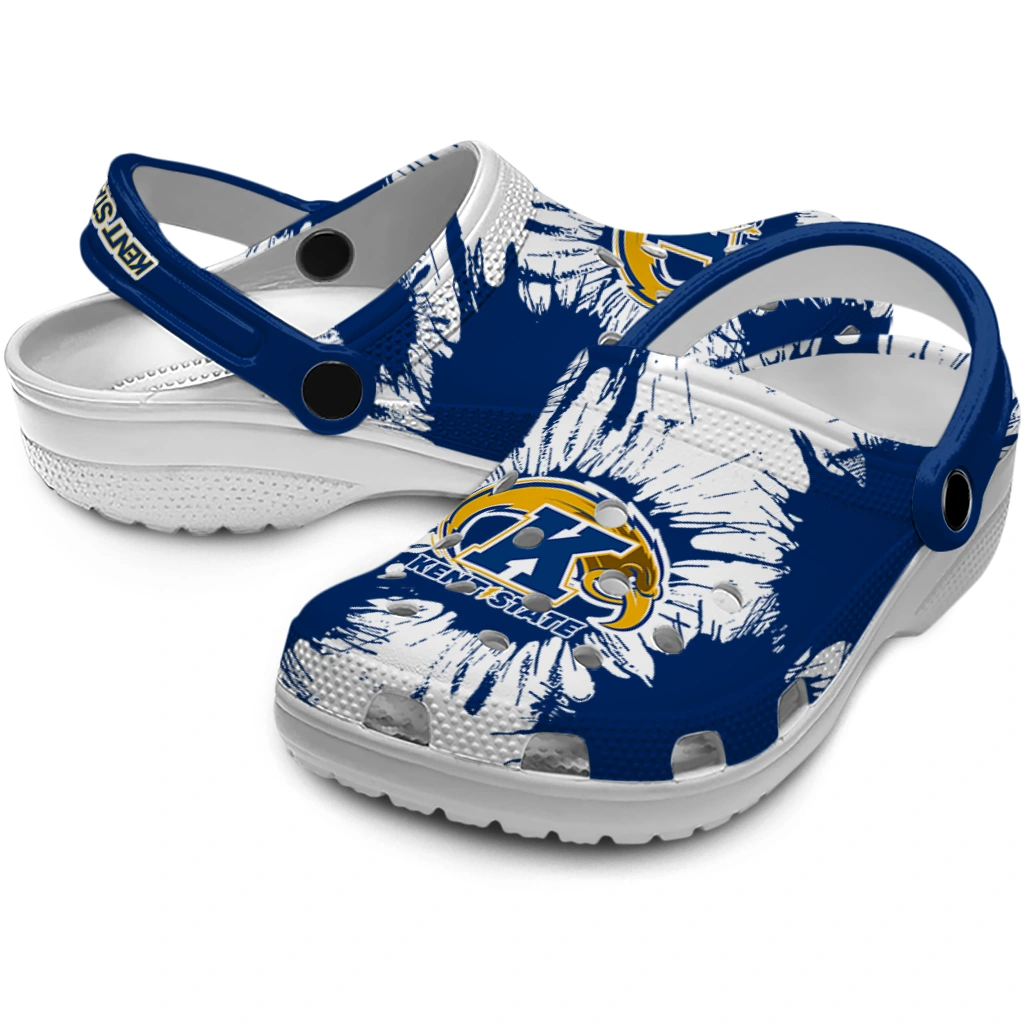 kent-state-golden-flashes-splatter-graphics-clogs-high-quality