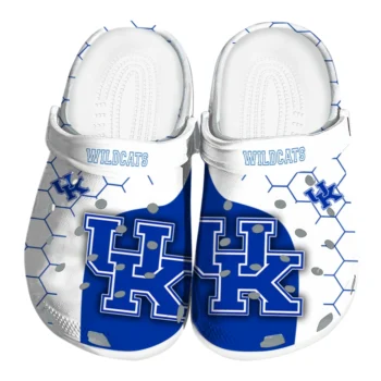 Kentucky Wildcats Hexagon Grid Clogs