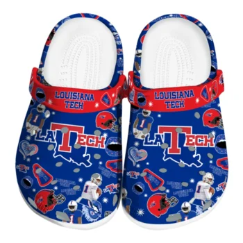 LA Tech Football Icons Clogs