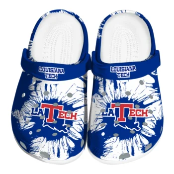 LA Tech Splatter Graphics Clogs
