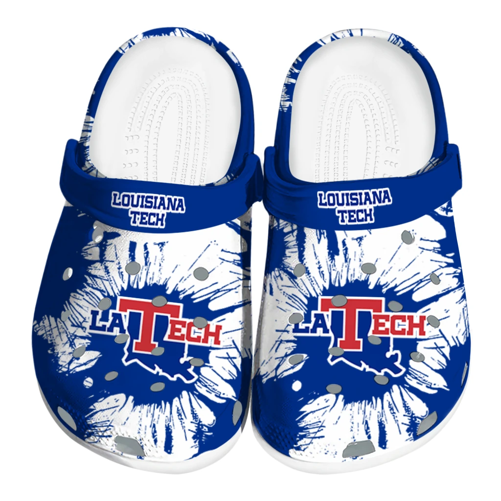 la-tech-splatter-graphics-clogs-best-selling la tech splatter graphics clogs best selling