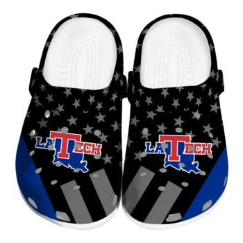 LA Tech Stellar Stripes Theme Clogs