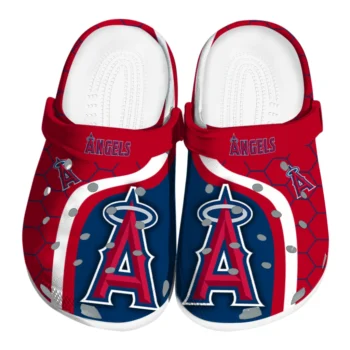 Los Angeles Angels Hexagon Grid Clogs