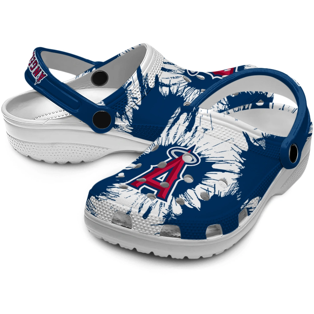 los-angeles-angels-splatter-graphics-clogs-high-quality