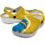 los-angeles-chargers-hexagon-grid-clogs-best-selling