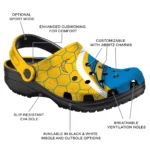 los-angeles-chargers-hexagon-grid-clogs-best-selling