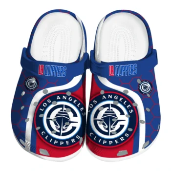 Los Angeles Clippers Hexagon Grid Clogs