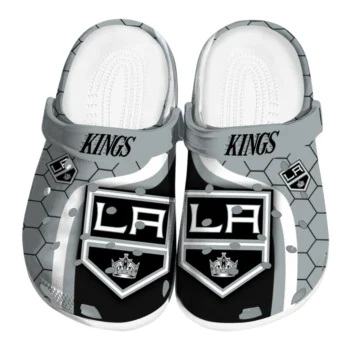 Los Angeles Kings Hexagon Grid Clogs