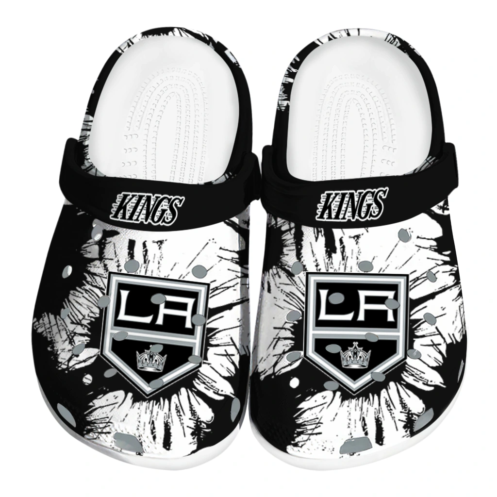 los-angeles-kings-splatter-graphics-clogs-best-selling los angeles kings splatter graphics clogs best selling
