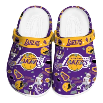 Los Angeles Lakers Football Icons Clogs