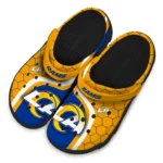 los-angeles-rams-hexagon-grid-clogs-best-selling