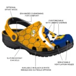los-angeles-rams-hexagon-grid-clogs-best-selling