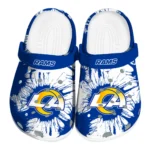 los-angeles-rams-splatter-graphics-clogs-best-selling