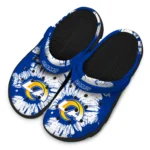 los-angeles-rams-splatter-graphics-clogs-best-selling