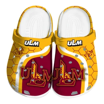 Louisiana-Monroe Warhawks Hexagon Grid Clogs