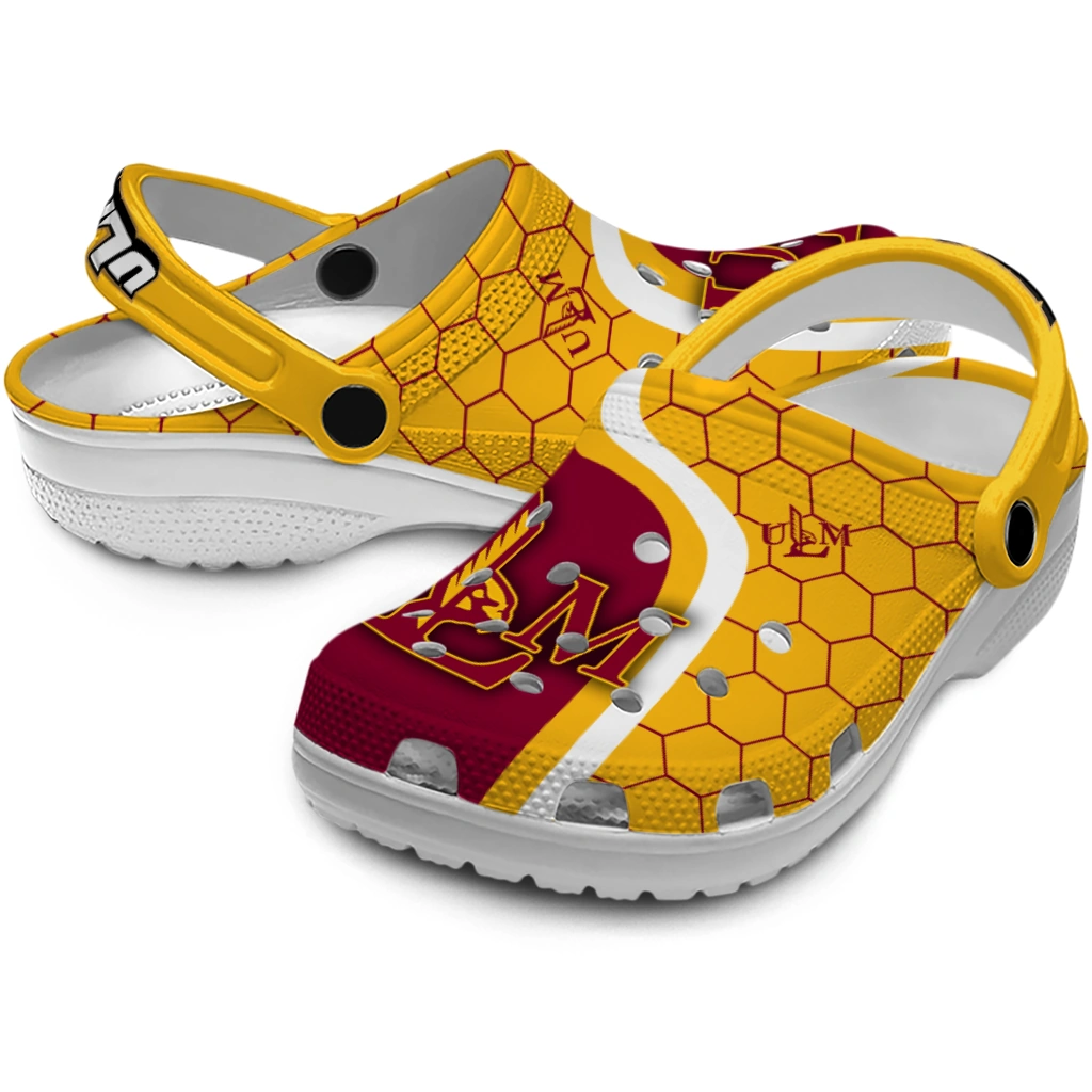 louisiana-monroe-warhawks-hexagon-grid-clogs-high-quality