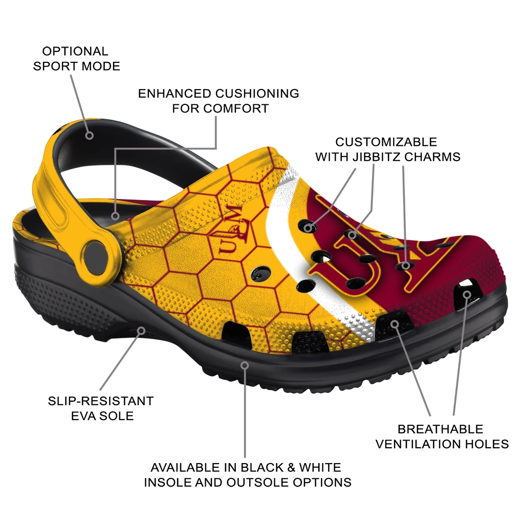 louisiana-monroe-warhawks-hexagon-grid-clogs-new-arrival
