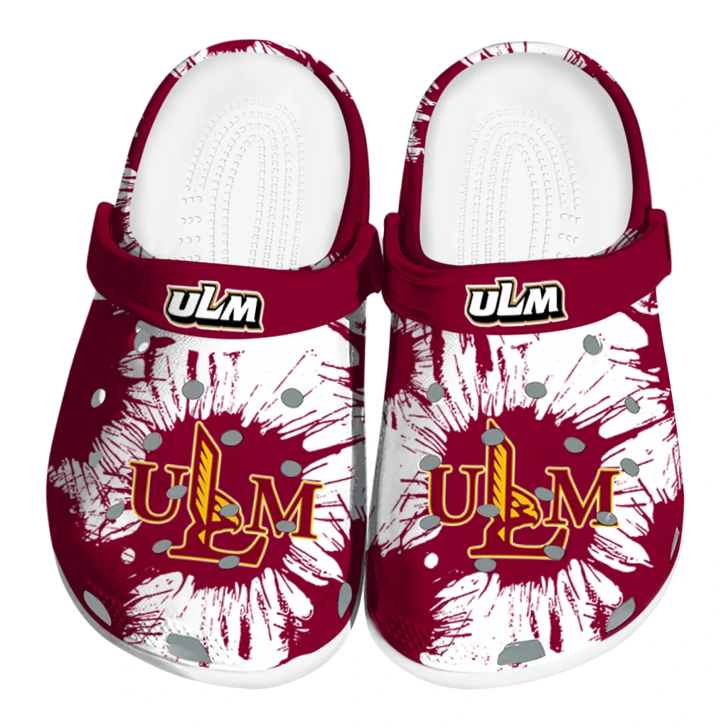 louisiana-monroe-warhawks-splatter-graphics-clogs-best-selling louisiana monroe warhawks splatter graphics clogs best selling