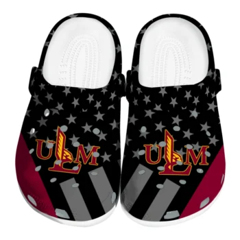 Louisiana-Monroe Warhawks Stellar Stripes Theme Clogs
