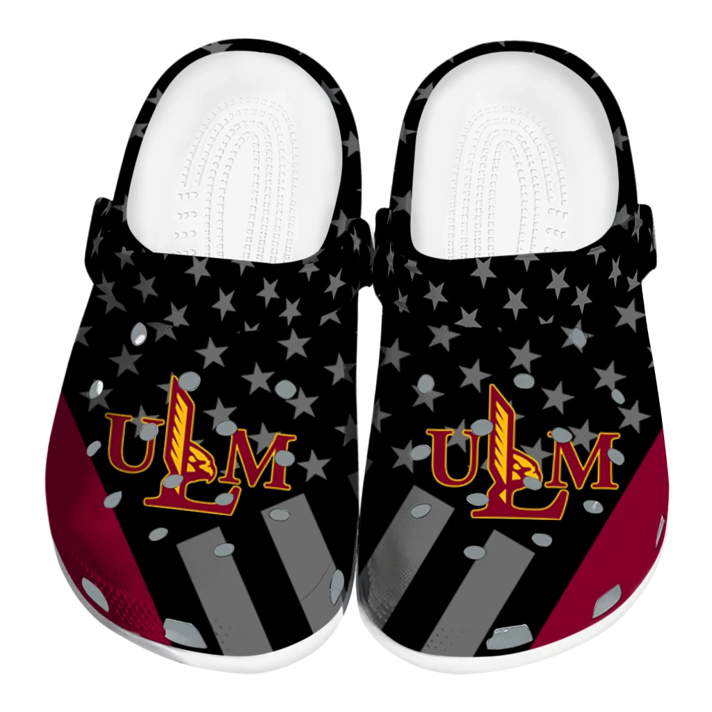 louisiana-monroe-warhawks-stellar-stripes-theme-clogs-best-selling louisiana monroe warhawks stellar stripes theme clogs best selling
