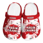 louisiana-ragin-cajuns-splatter-graphics-clogs-best-selling