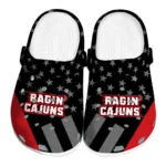 louisiana-ragin-cajuns-stellar-stripes-theme-clogs-best-selling