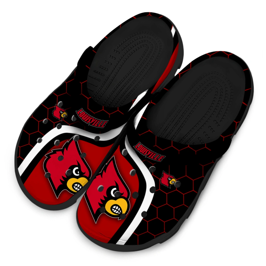 louisville-cardinals-hexagon-grid-clogs-latest-model
