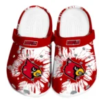 louisville-cardinals-splatter-graphics-clogs-best-selling