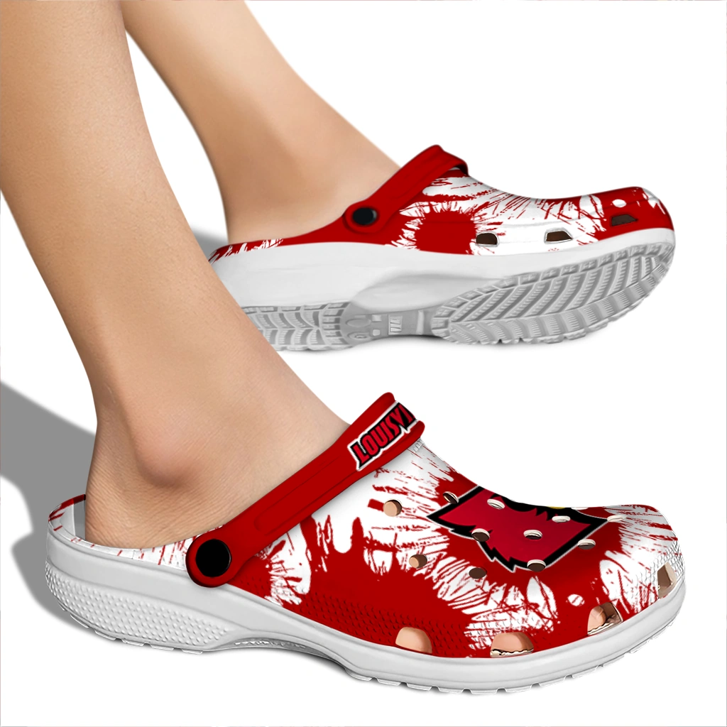 louisville-cardinals-splatter-graphics-clogs-fashion-forward