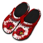 louisville-cardinals-splatter-graphics-clogs-best-selling