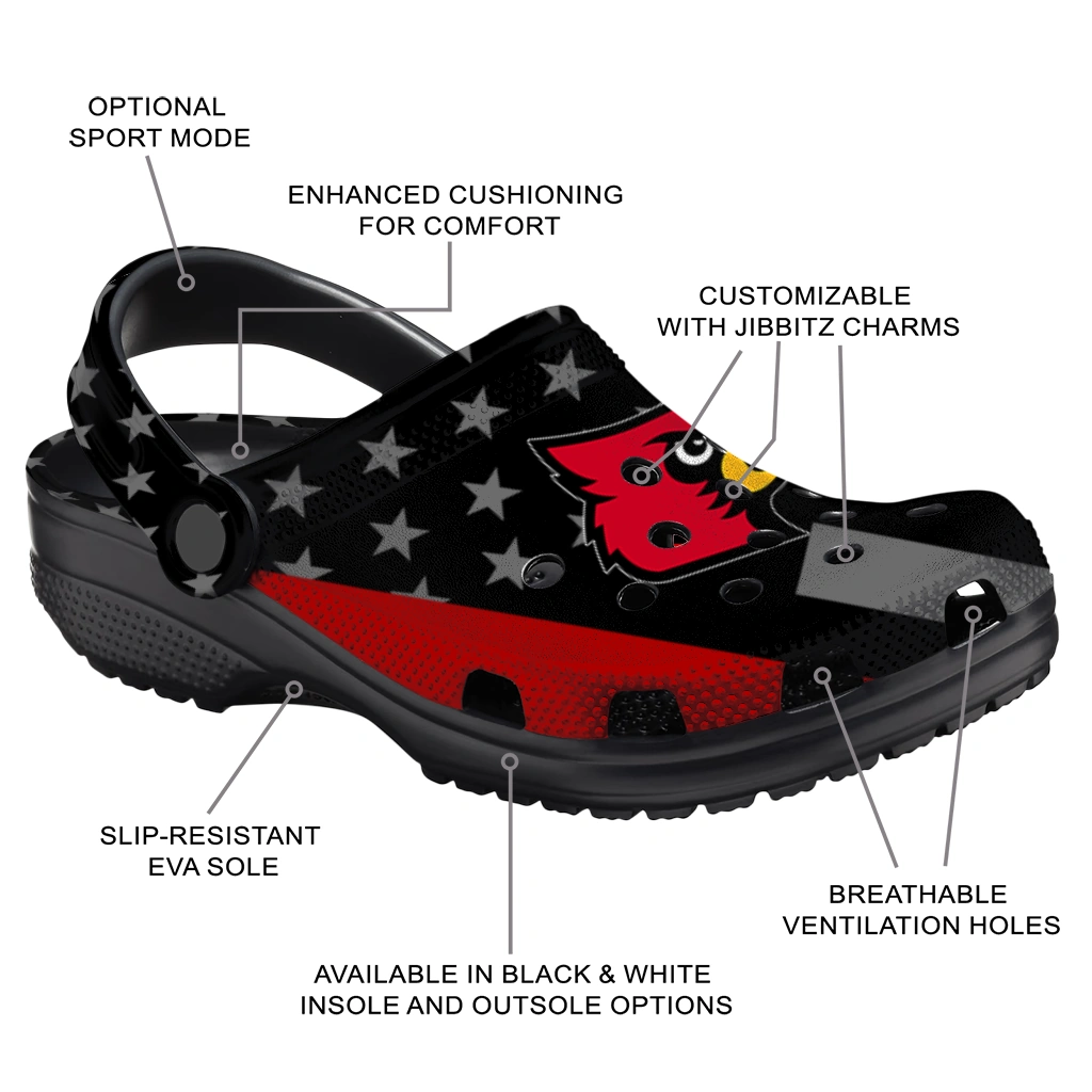 louisville-cardinals-stellar-stripes-theme-clogs-new-arrival
