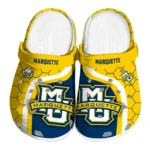 marquette-golden-eagles-hexagon-grid-clogs-best-selling