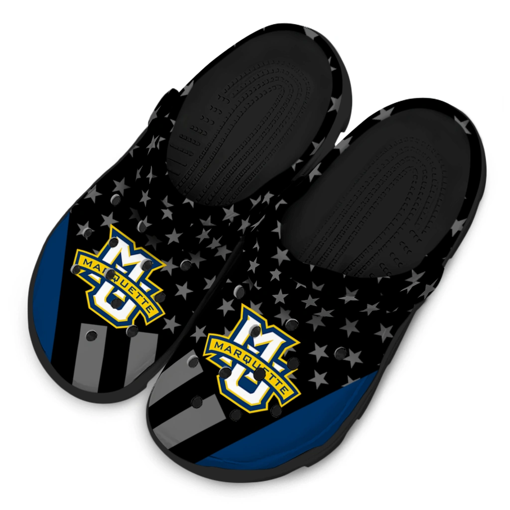 marquette-golden-eagles-stellar-stripes-theme-clogs-latest-model