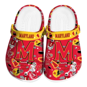 Maryland Terrapins Football Icons Clogs