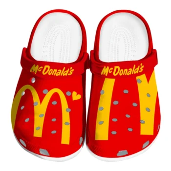 McDonald's Golden Arch Red Yellow Clogs