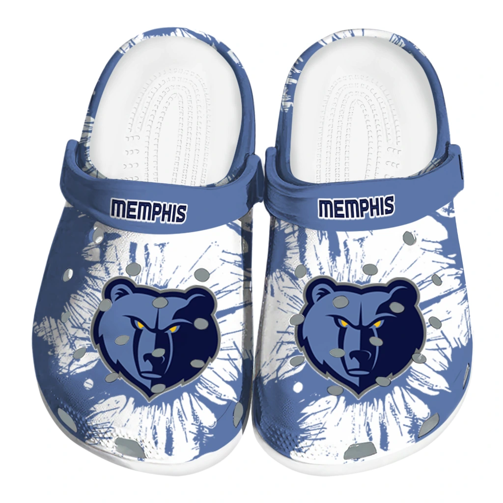 memphis-grizzlies-splatter-graphics-clogs-best-selling memphis grizzlies splatter graphics clogs best selling