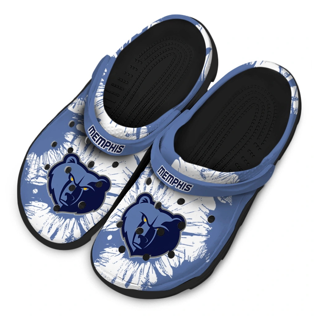 memphis-grizzlies-splatter-graphics-clogs-latest-model