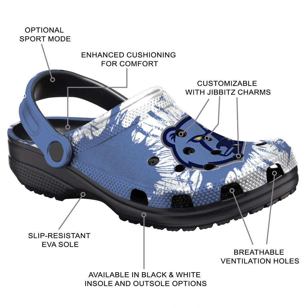memphis-grizzlies-splatter-graphics-clogs-new-arrival