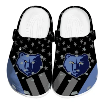 Memphis Grizzlies Stellar Stripes Theme Clogs