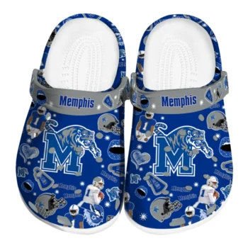 Memphis Tigers Football Icons Clogs