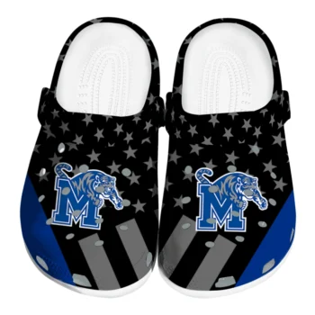 Memphis Tigers Stellar Stripes Theme Clogs