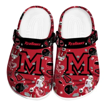 Miami RedHawks Football Icons Clogs