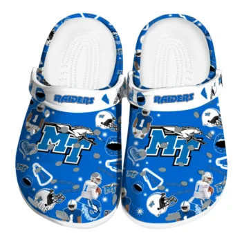 Middle Tennessee Blue Raiders Football Icons Clogs