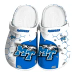 middle-tennessee-blue-raiders-hexagon-grid-clogs-best-selling